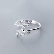 Load image into Gallery viewer, Leaf Ring 925 Sterling Silver